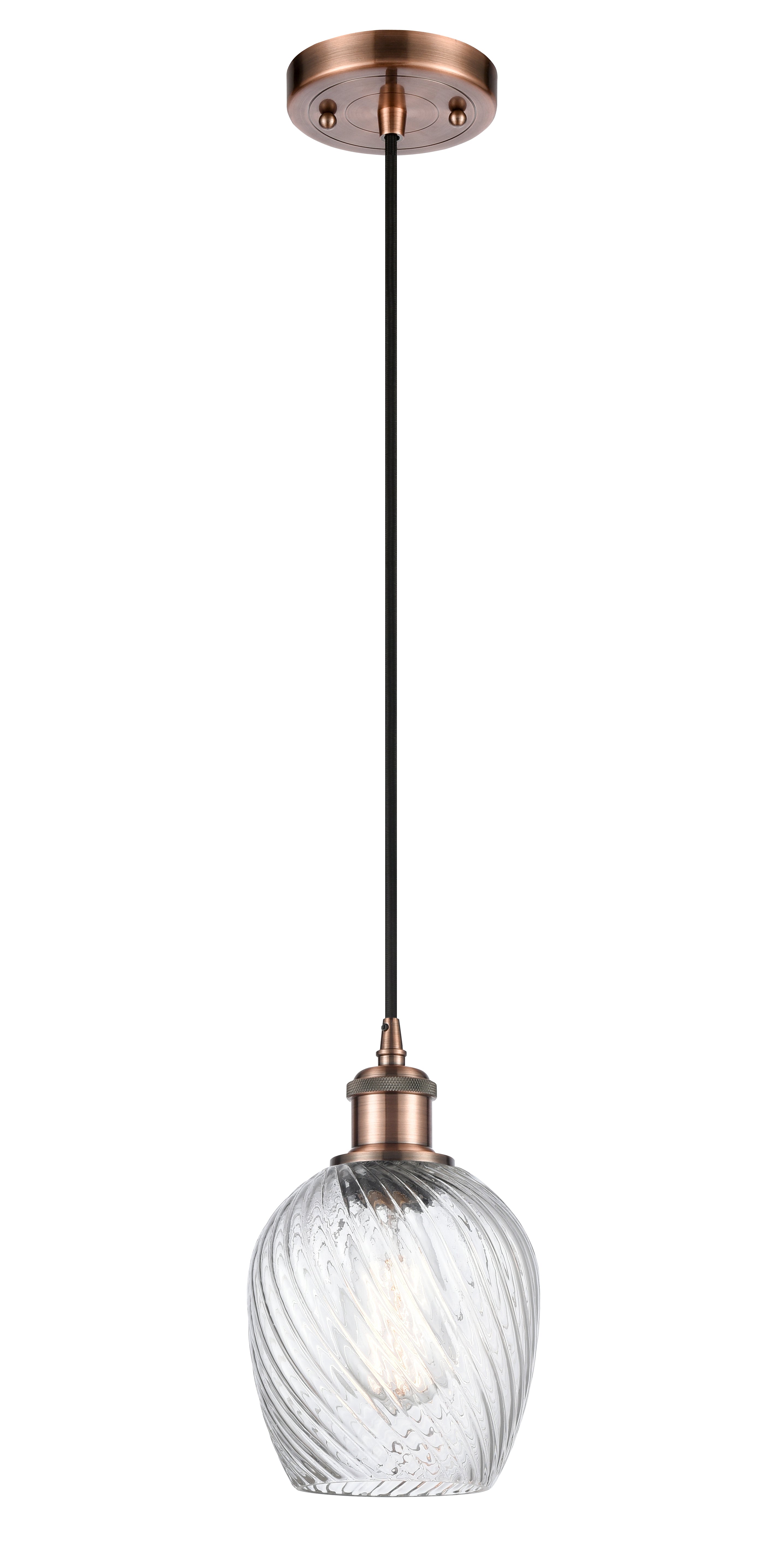 Ballston Mini Pendant Antique Brass Finish