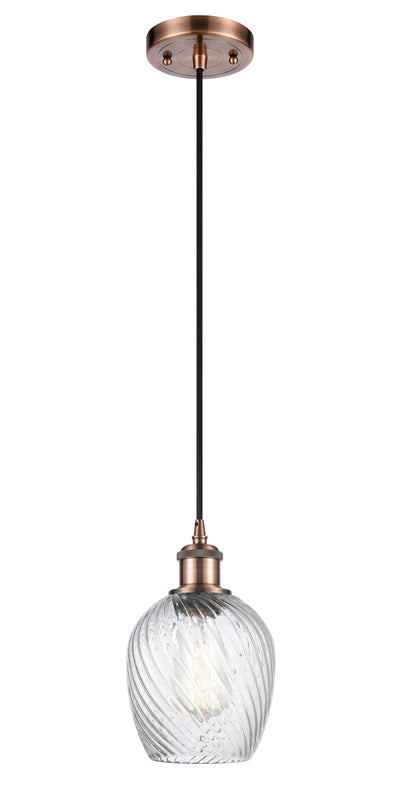 Ballston Mini Pendant Antique Brass Finish
