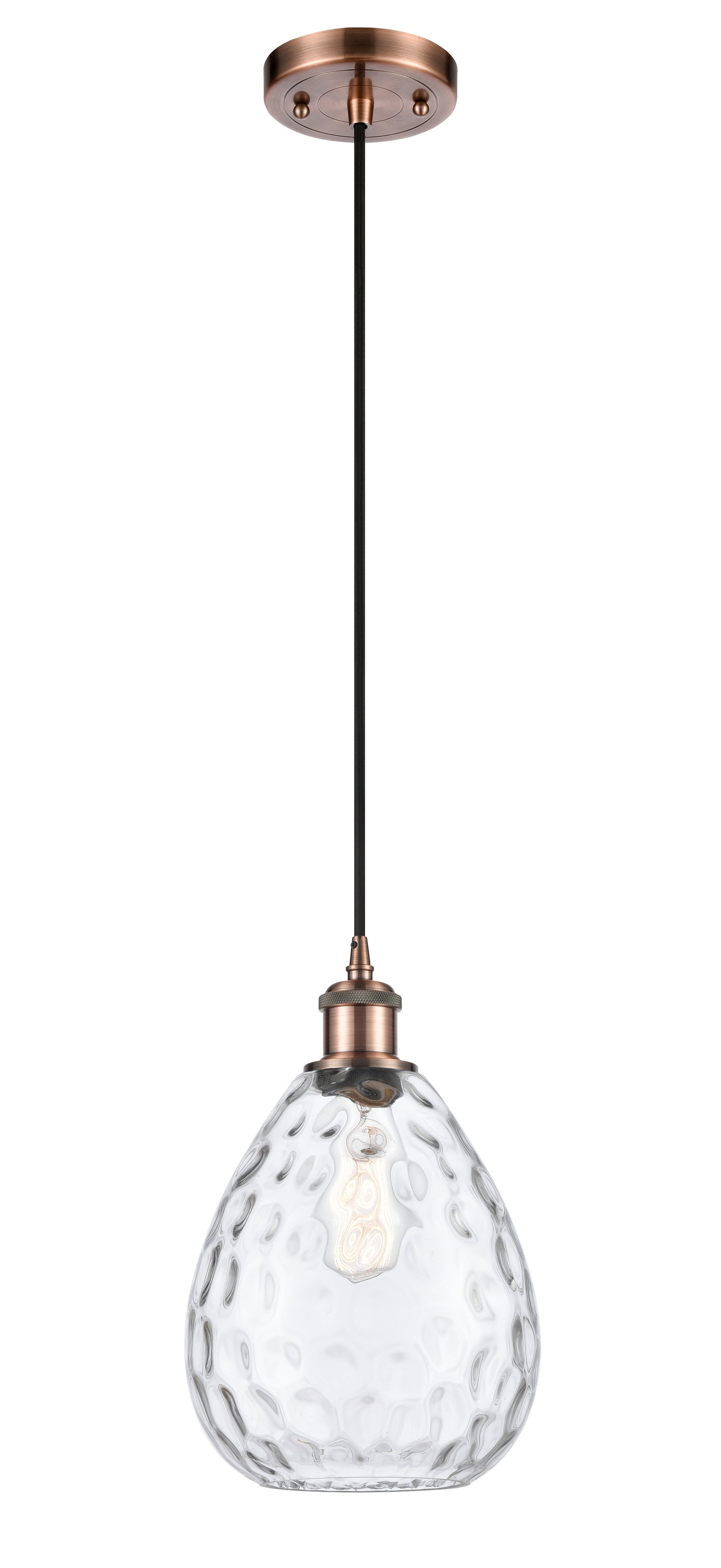 Ballston Mini Pendant Antique Brass Finish