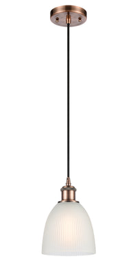 Ballston Mini Pendant Antique Brass Finish