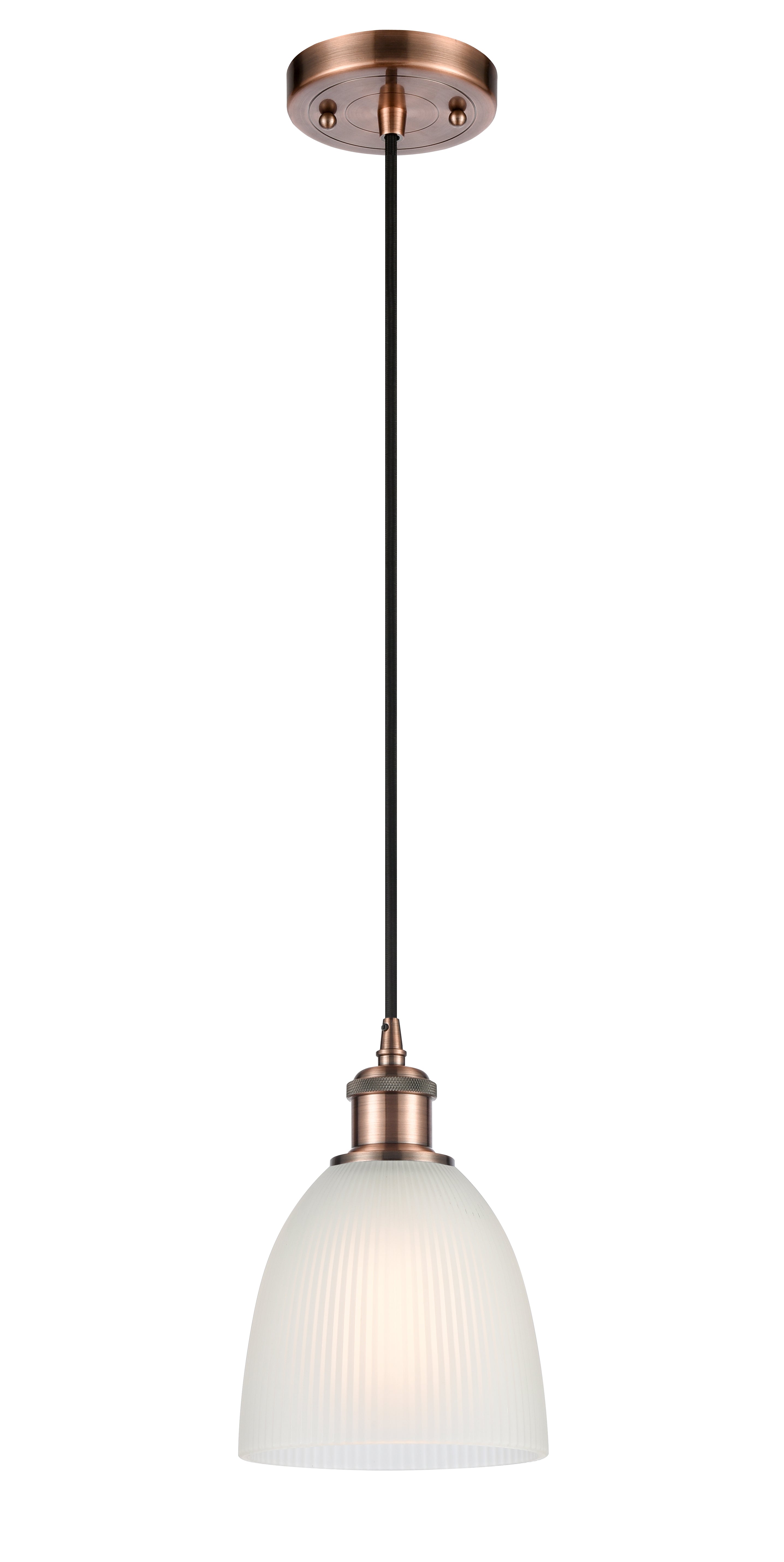 Ballston Mini Pendant Antique Brass Finish