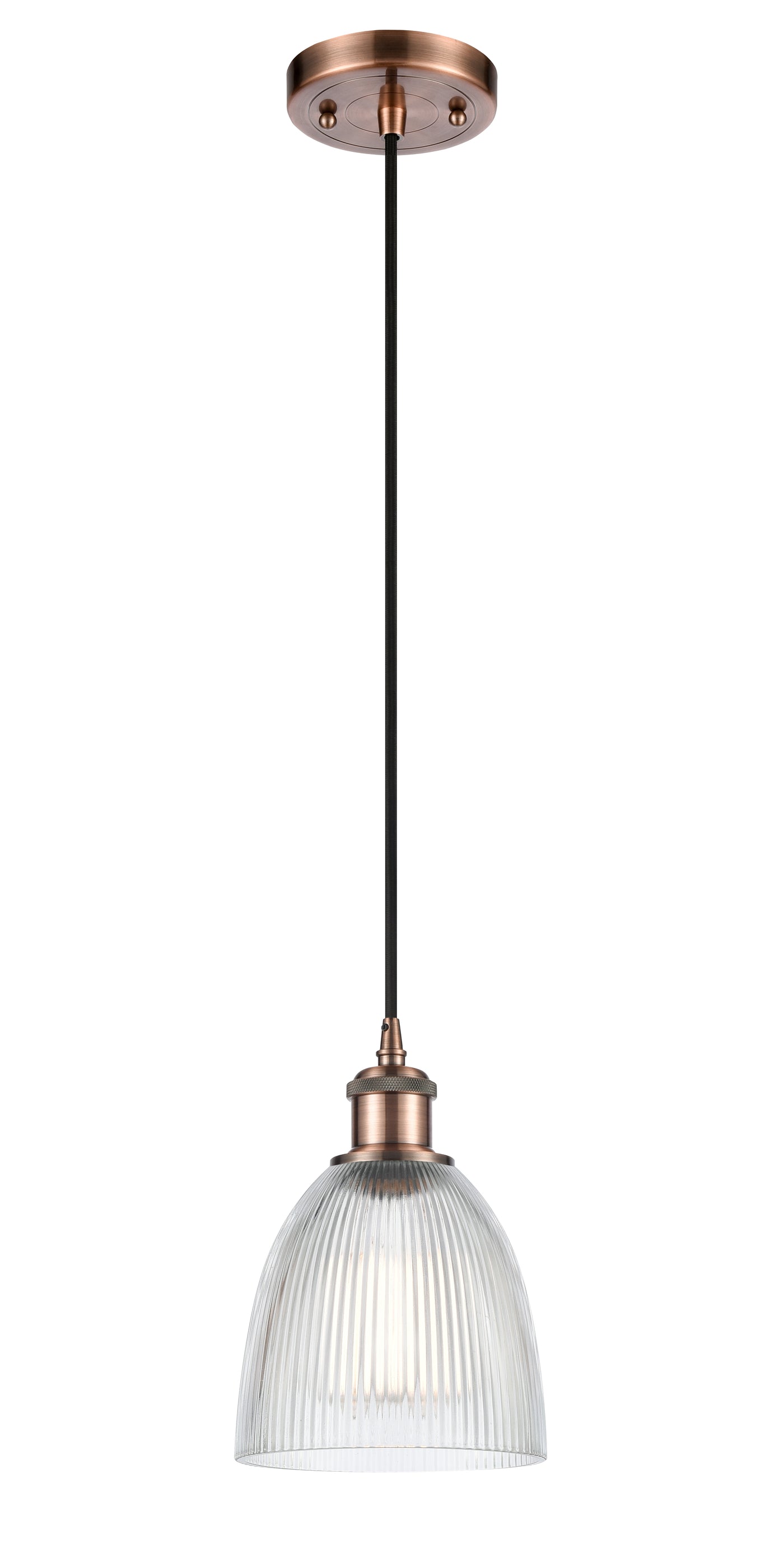 Ballston Mini Pendant Antique Brass 6 Inch