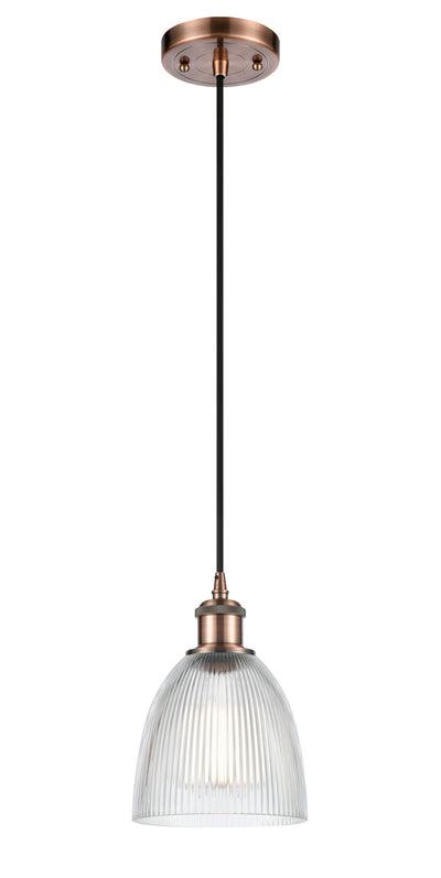 Ballston Mini Pendant Antique Brass Finish