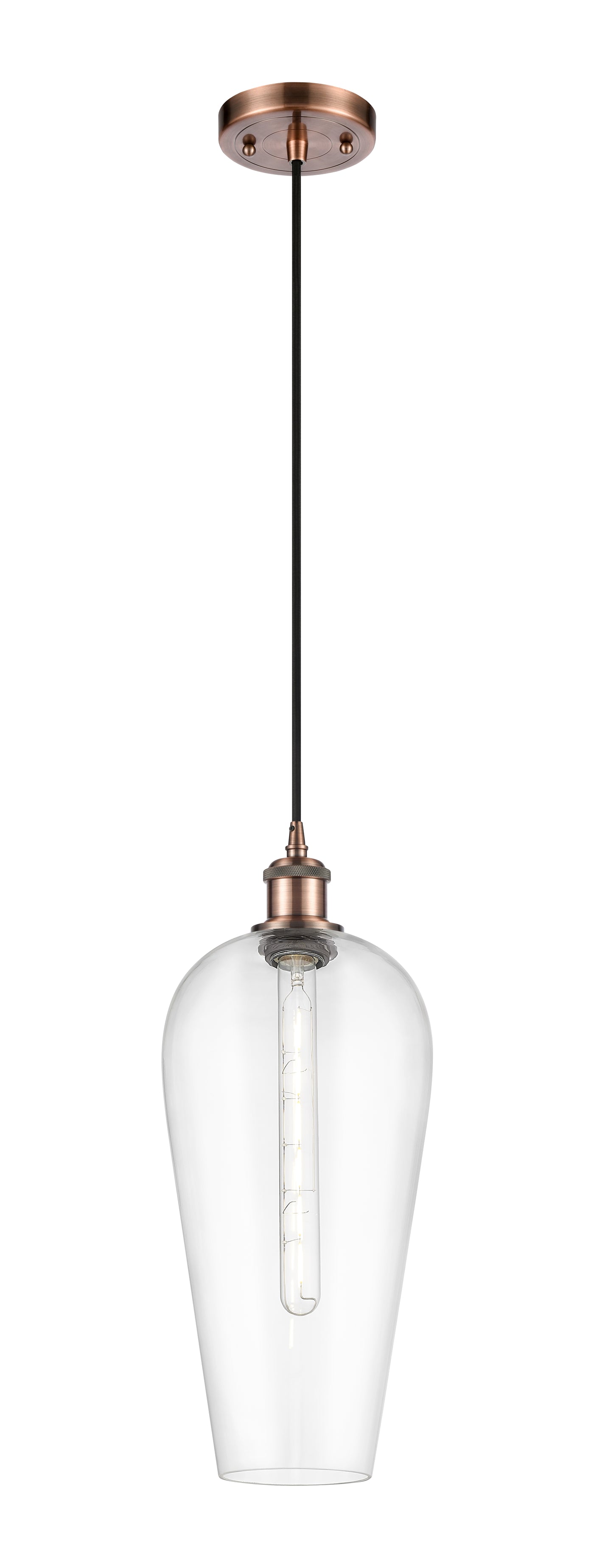 Ballston Mini Pendant Antique Brass Cast