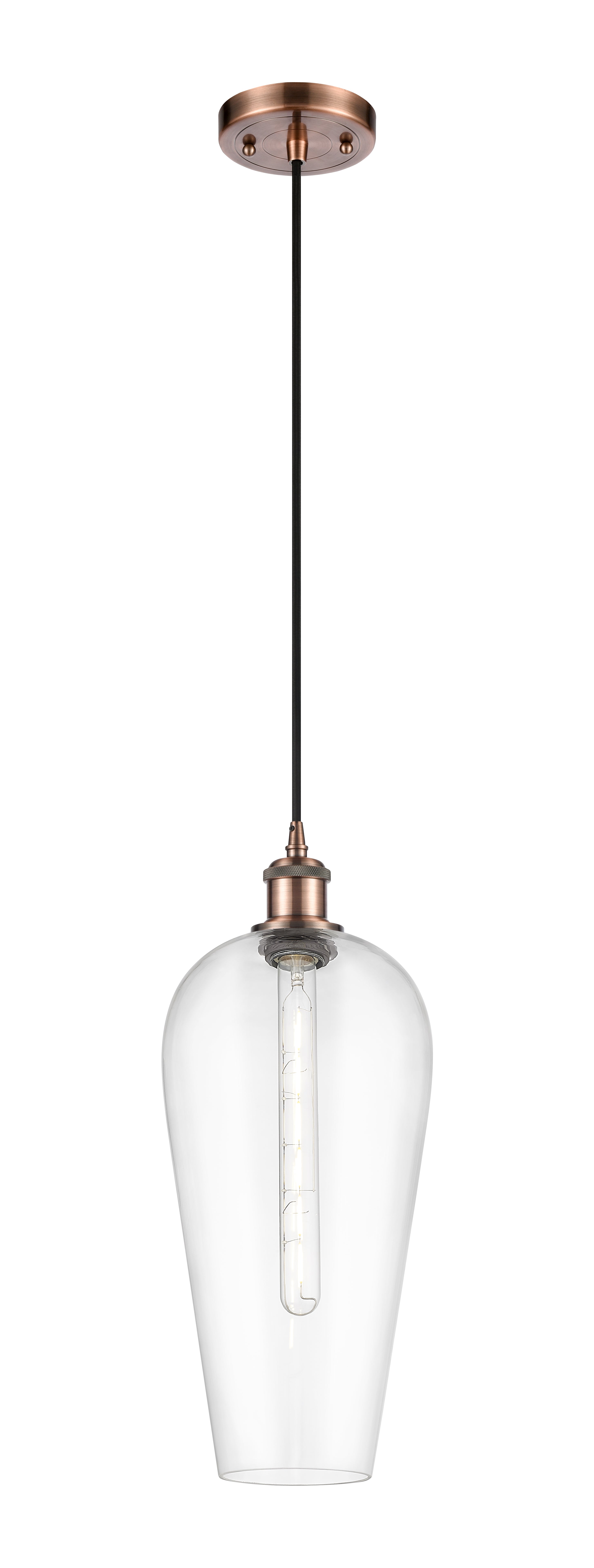 Ballston Mini Pendant Antique Brass Cast