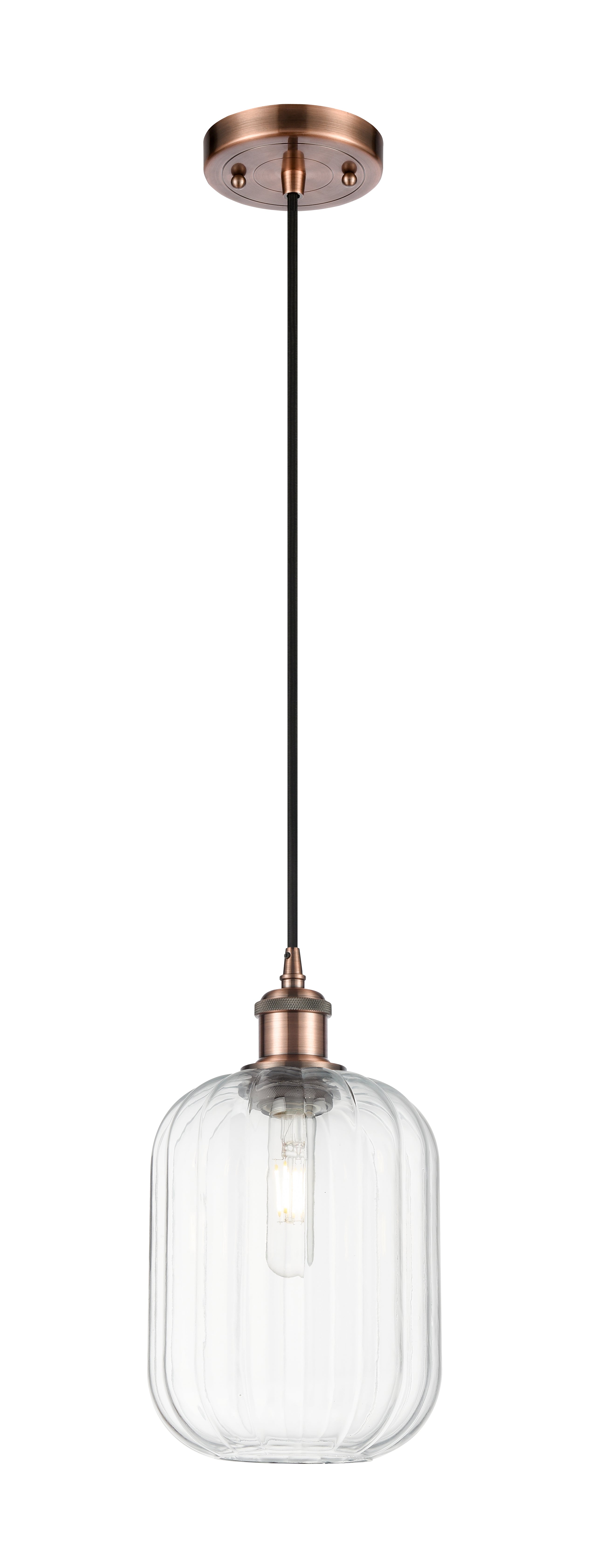 Ballston Mini Pendant Antique Brass Finish