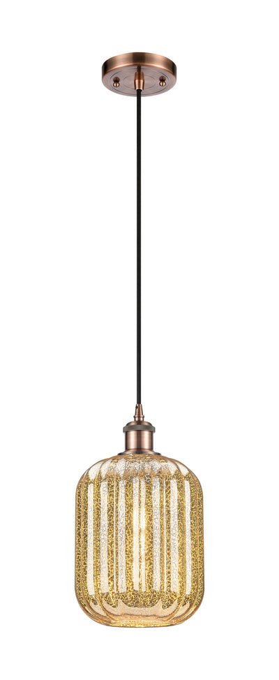 Ballston Mini Pendant Antique Brass Finish