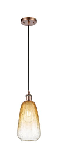 Ballston Mini Pendant Antique Brass 6 Inch