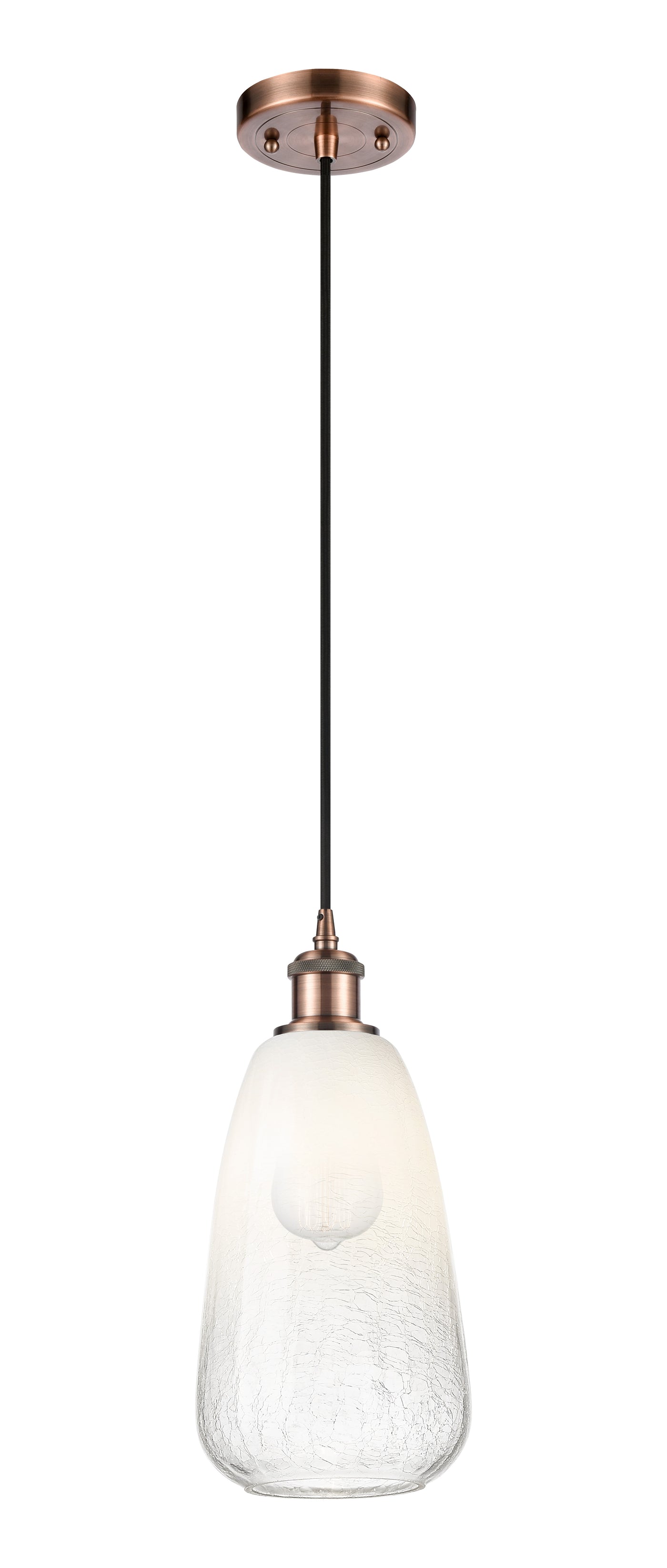 Ballston Mini Pendant Antique Brass 6 Inch