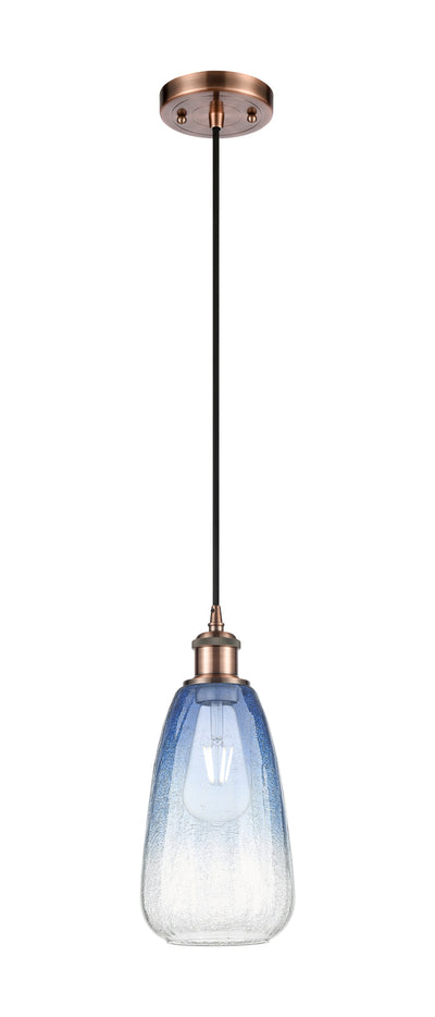 Ballston Mini Pendant Antique Brass 6 Inch