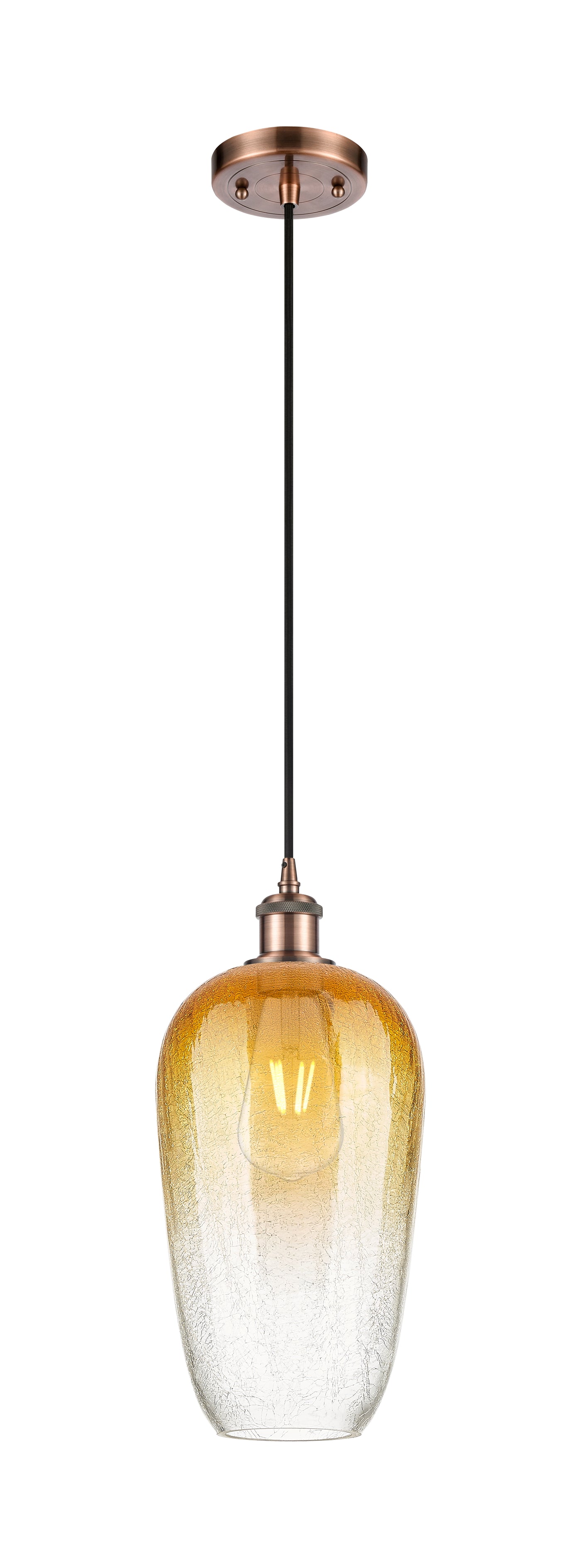 Ballston Mini Pendant Antique Brass 7 Inch