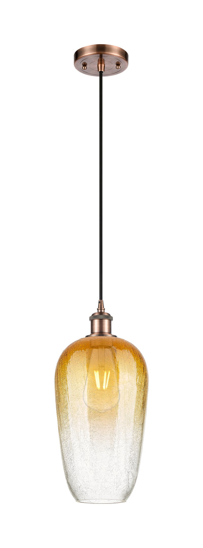 Ballston Mini Pendant Antique Brass 7 Inch