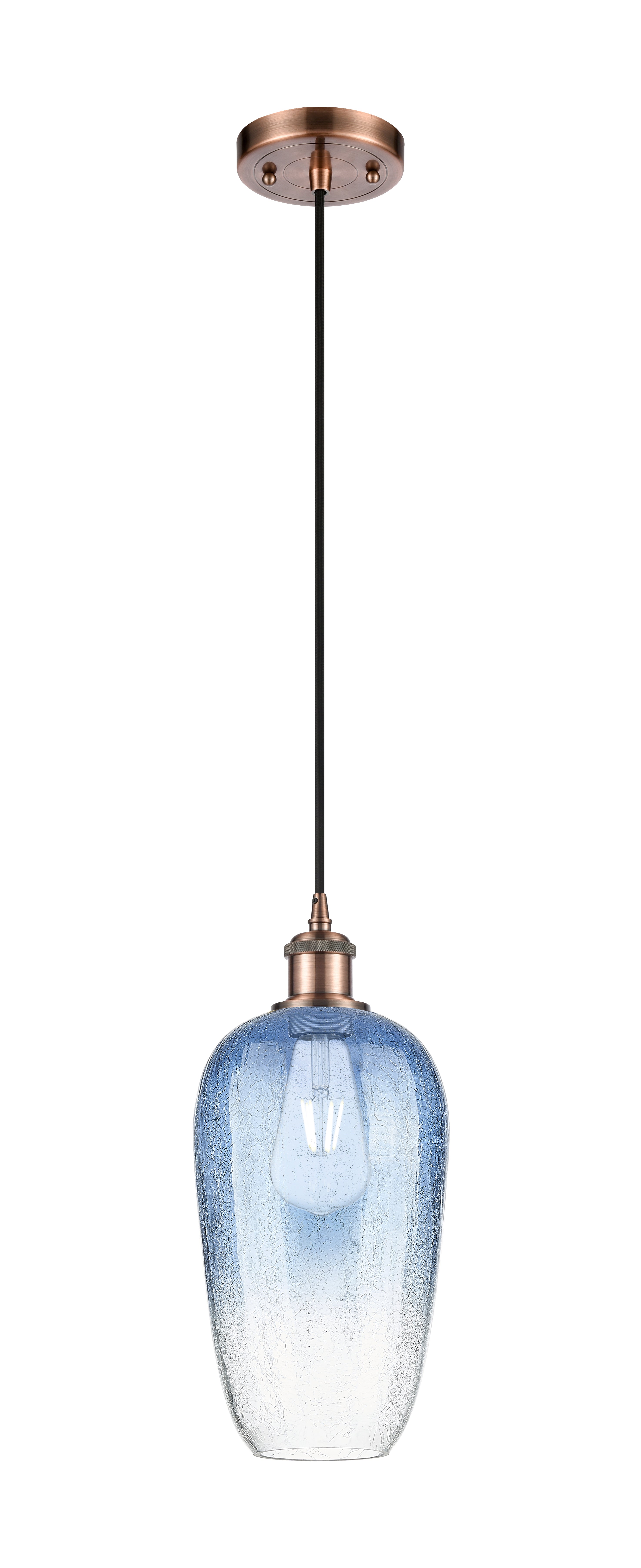 Ballston Mini Pendant Antique Brass 7 Inch