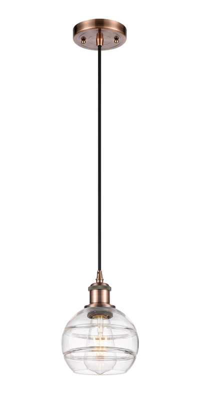 Ballston Mini Pendant Antique Brass Finish