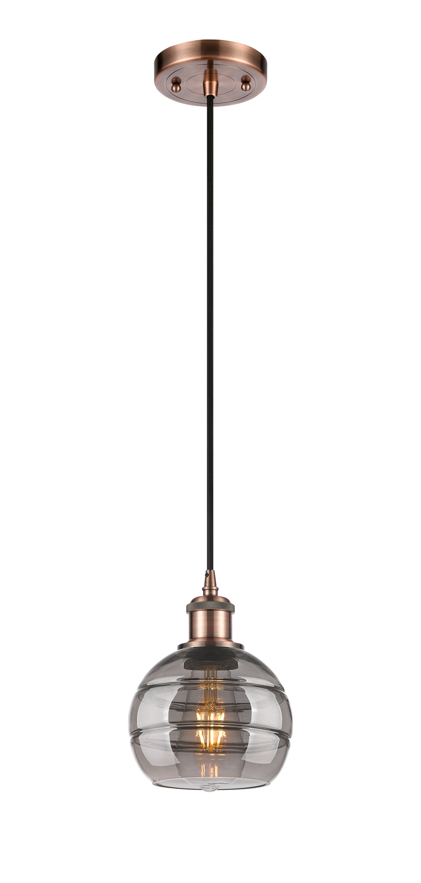 Ballston Mini Pendant Antique Brass Finish