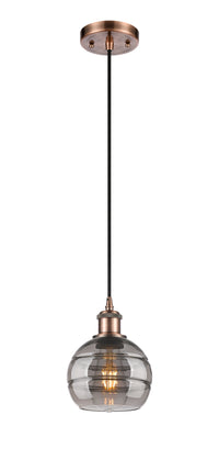 Ballston Mini Pendant Antique Brass Finish