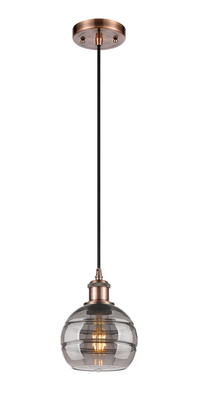 Ballston Mini Pendant Antique Brass Finish