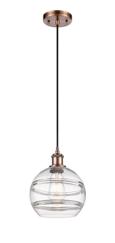 Ballston Mini Pendant Antique Brass Finish