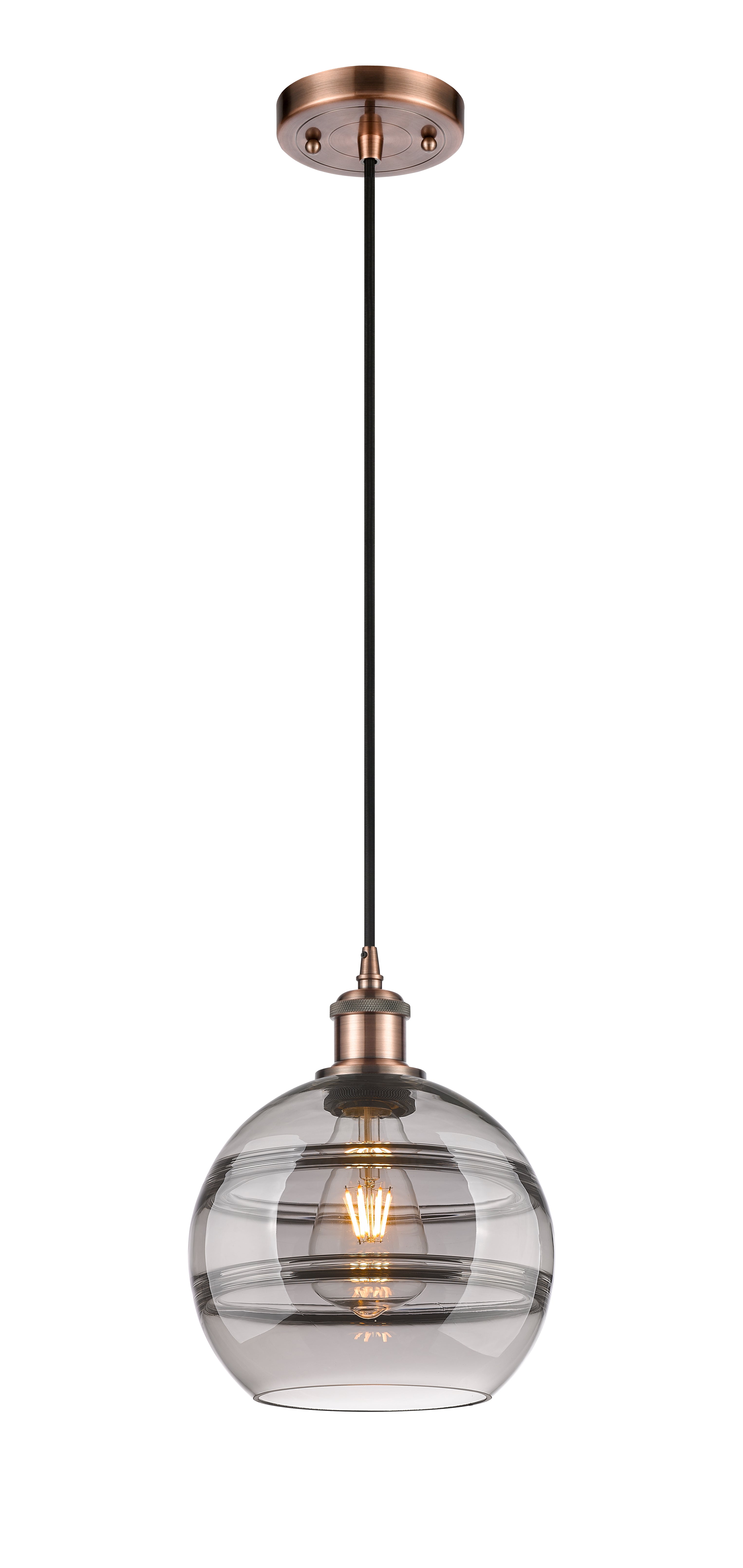 Ballston Mini Pendant Antique Brass Finish