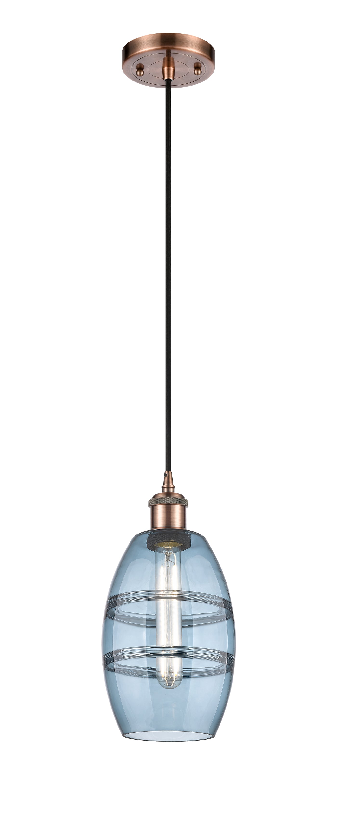 Ballston Mini Pendant Antique Brass Finish