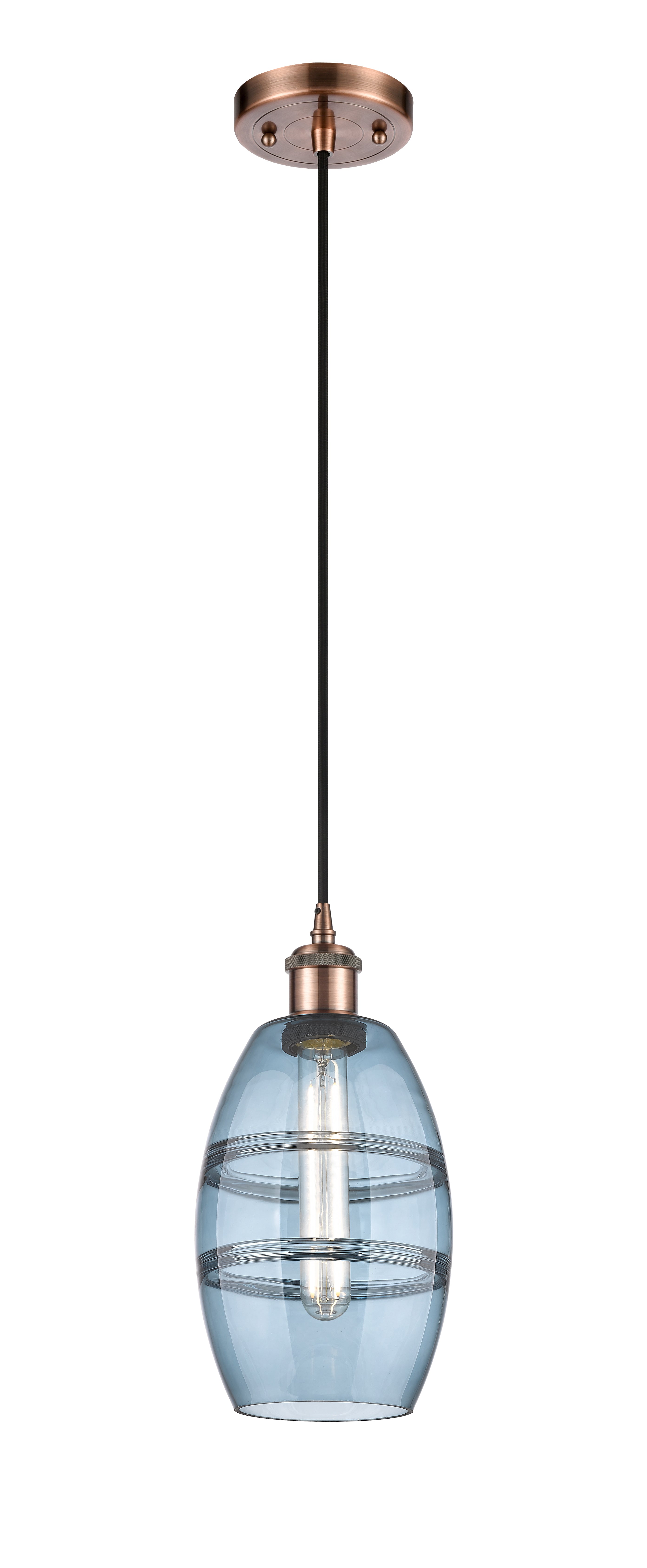 Ballston Mini Pendant Antique Brass Finish