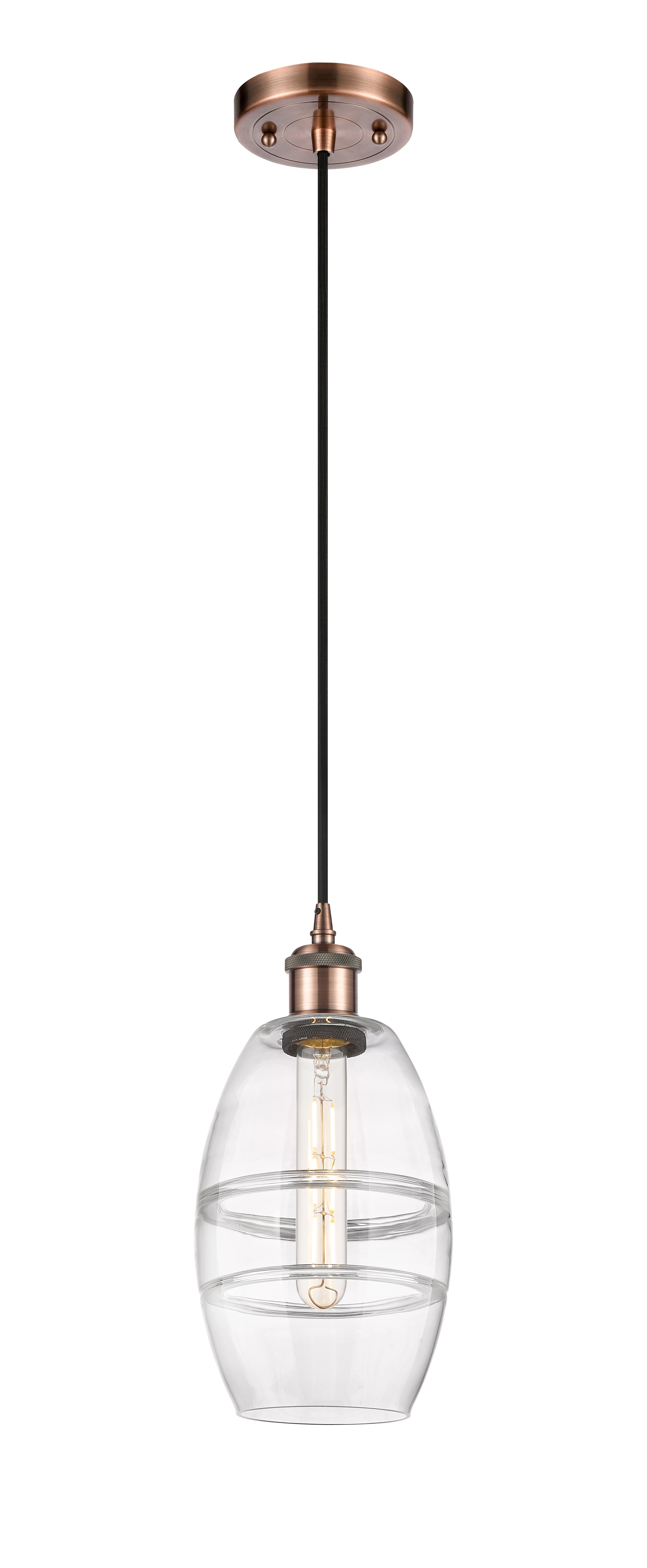 Ballston Mini Pendant Antique Brass Finish