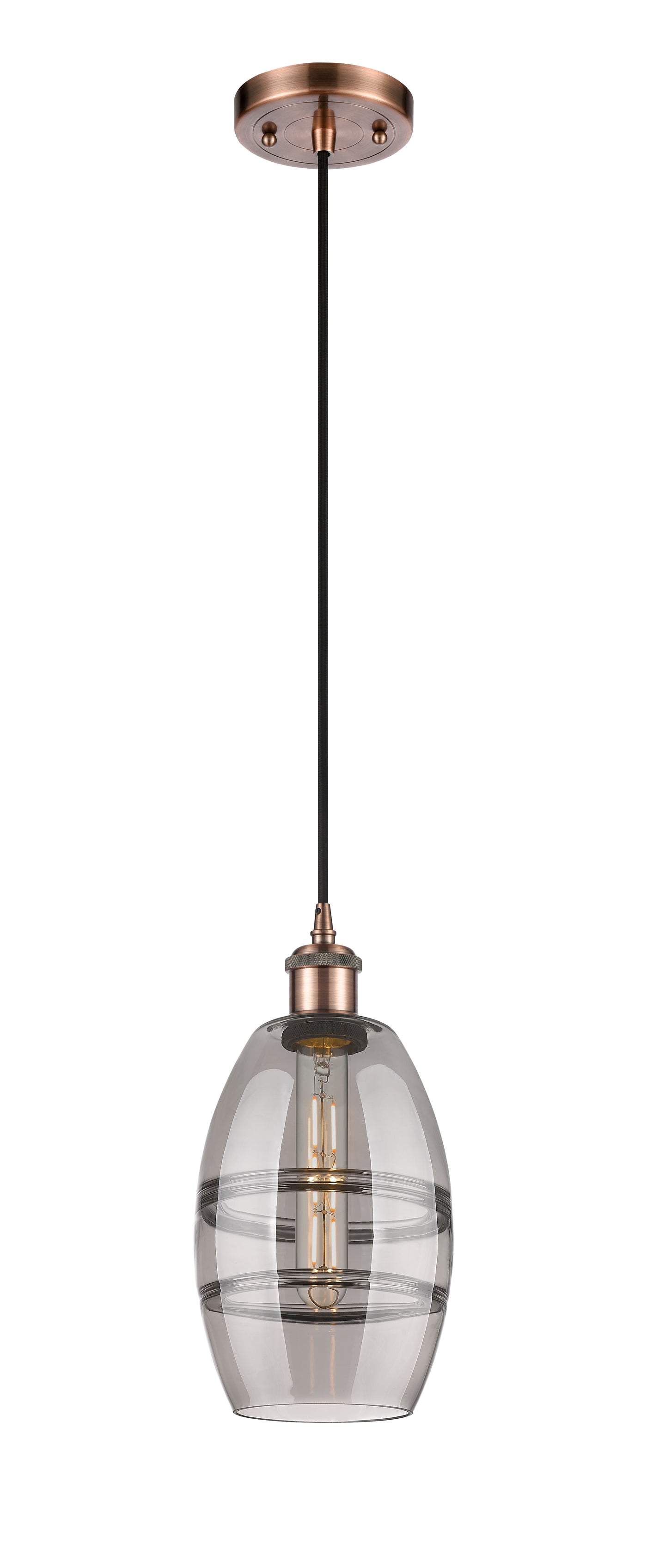 Ballston Mini Pendant Antique Brass Finish