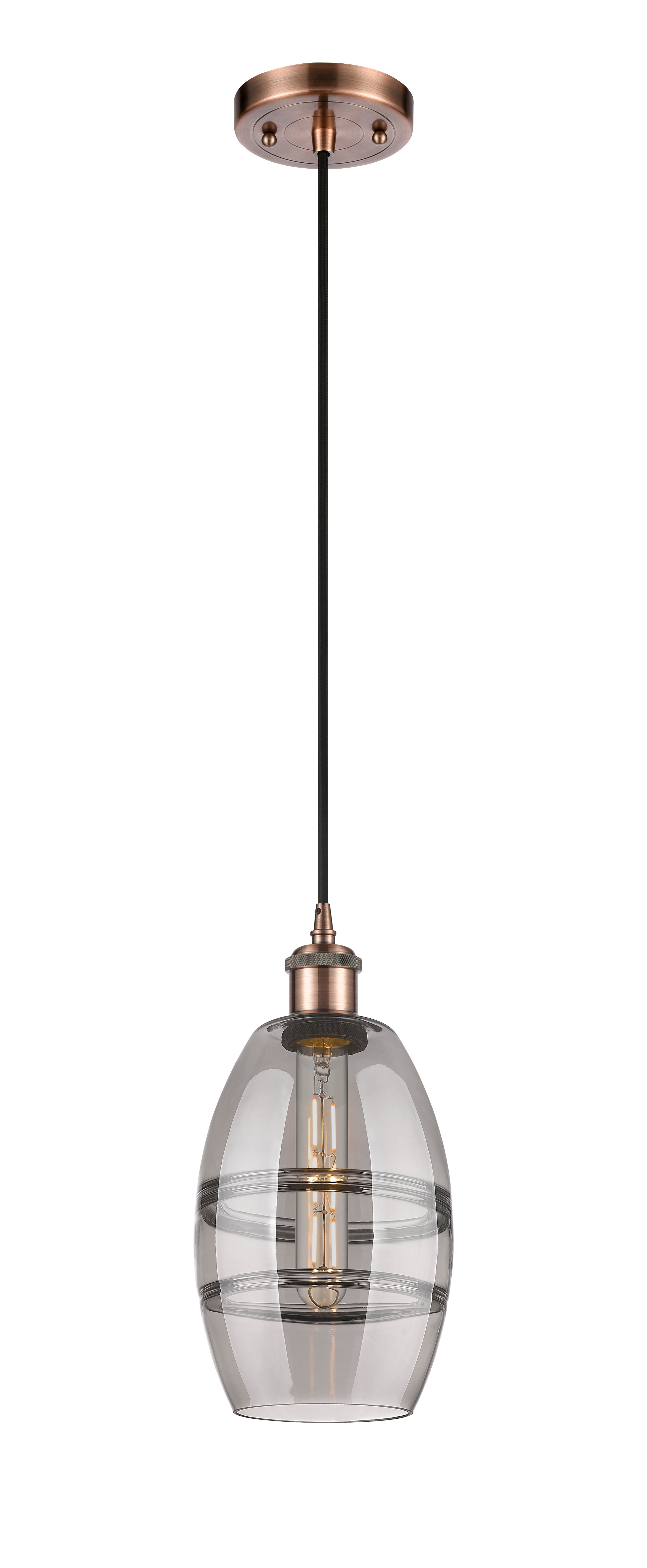 Ballston Mini Pendant Antique Brass Finish