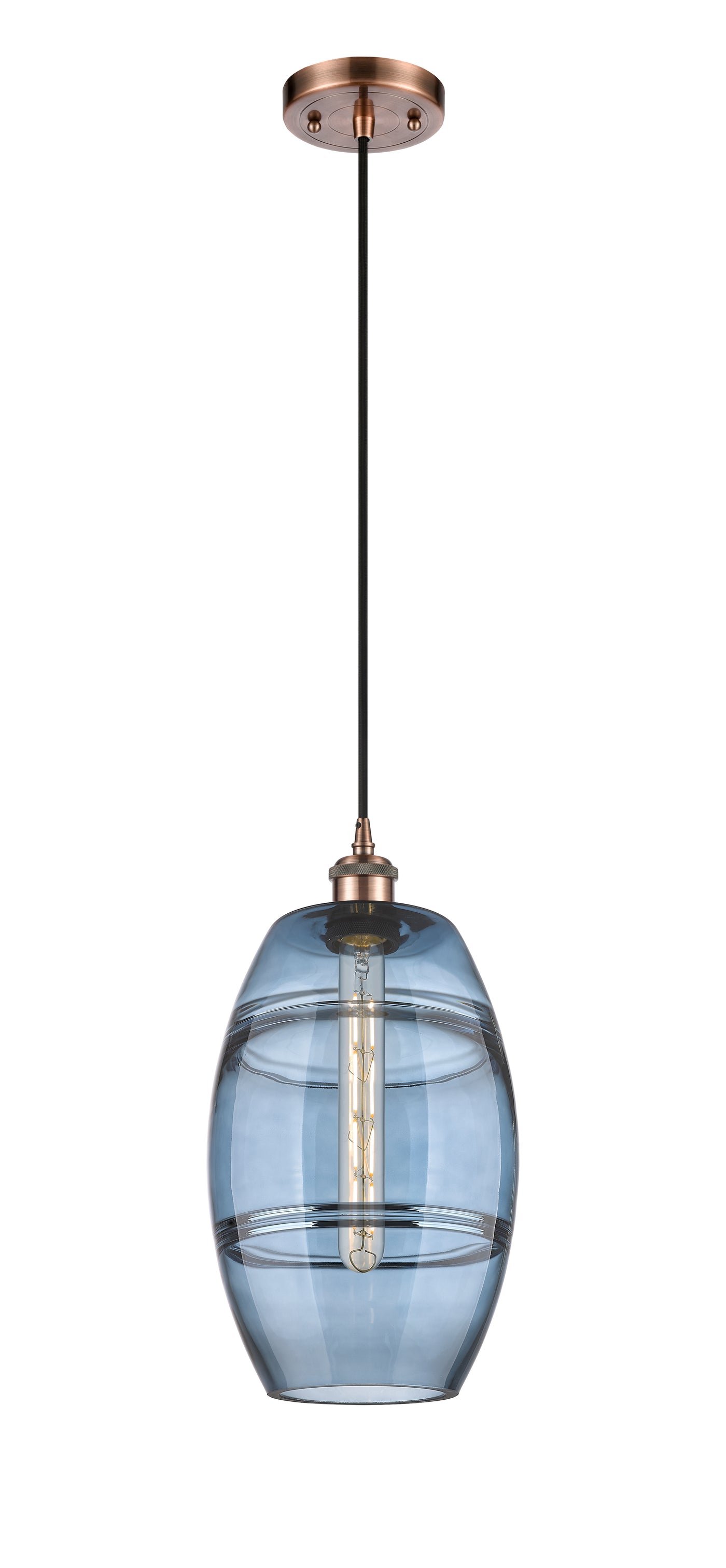 Ballston Mini Pendant Antique Brass Finish