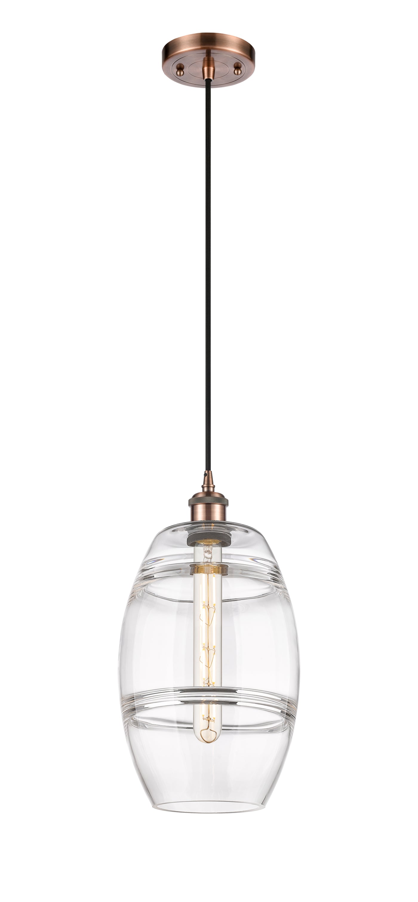 Ballston Mini Pendant Antique Brass Finish