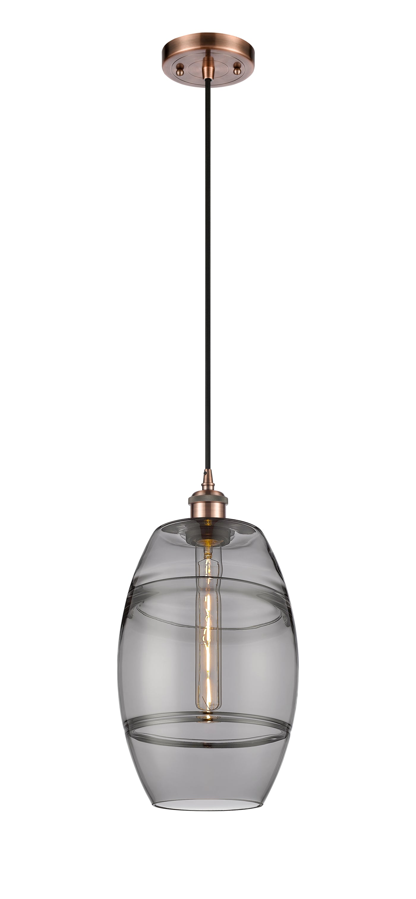 Ballston Mini Pendant Antique Brass Finish
