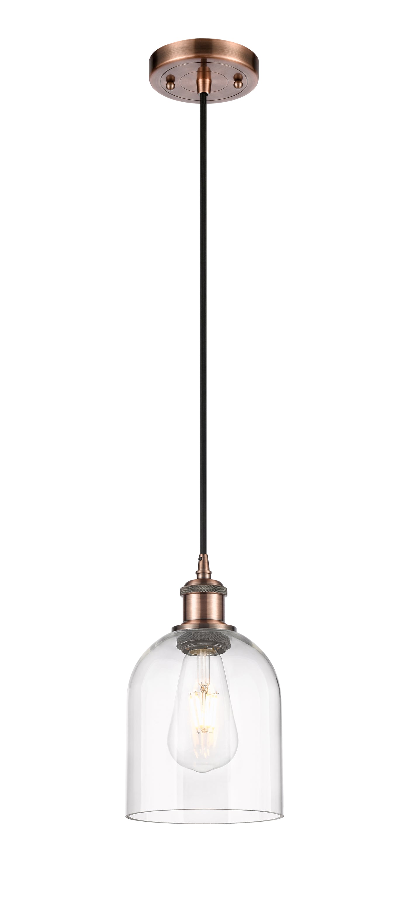 Ballston Mini Pendant Antique Brass Finish
