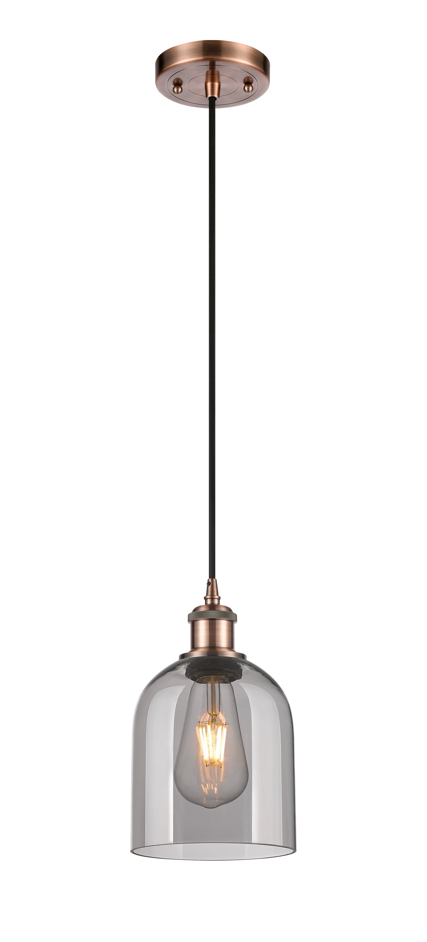 Ballston Mini Pendant Antique Brass Finish