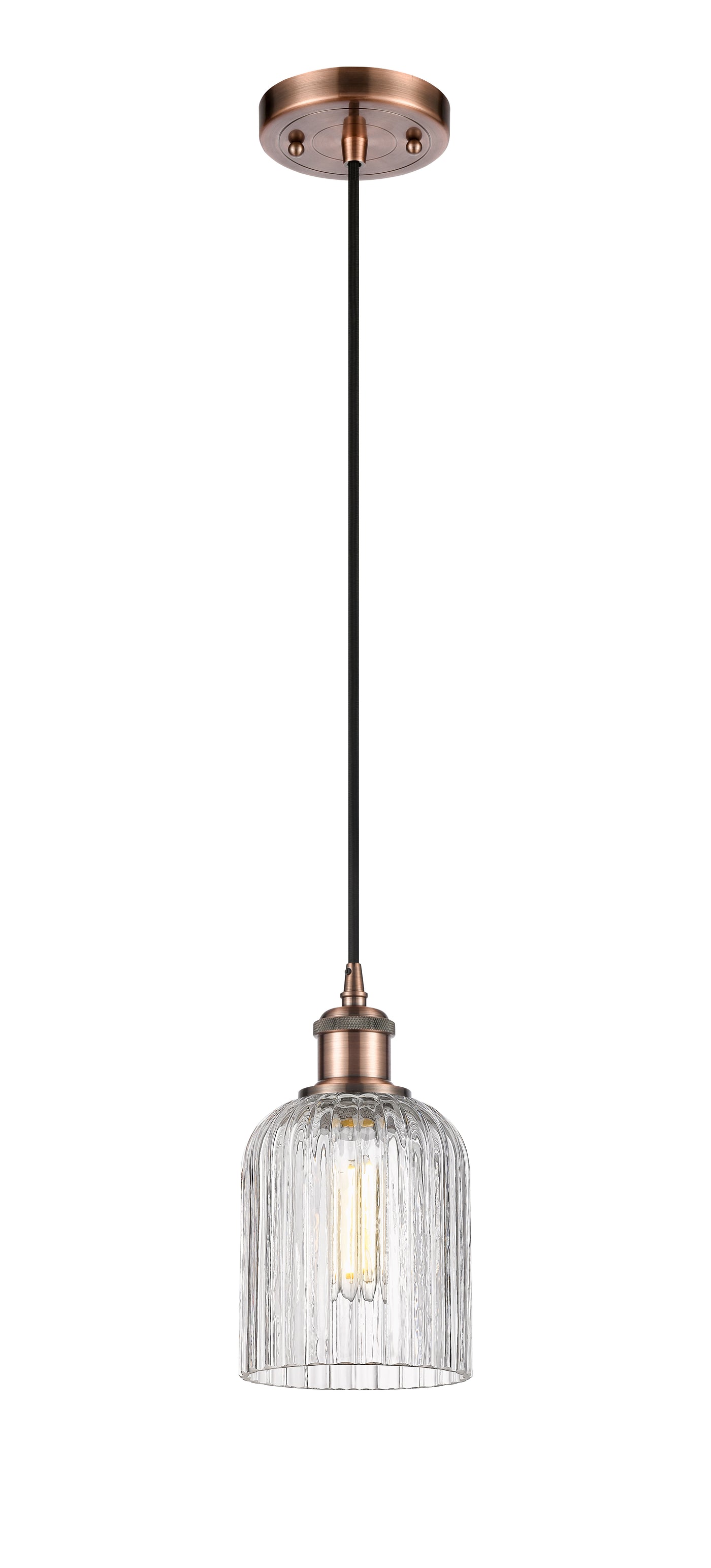 Ballston Mini Pendant Antique Brass Finish