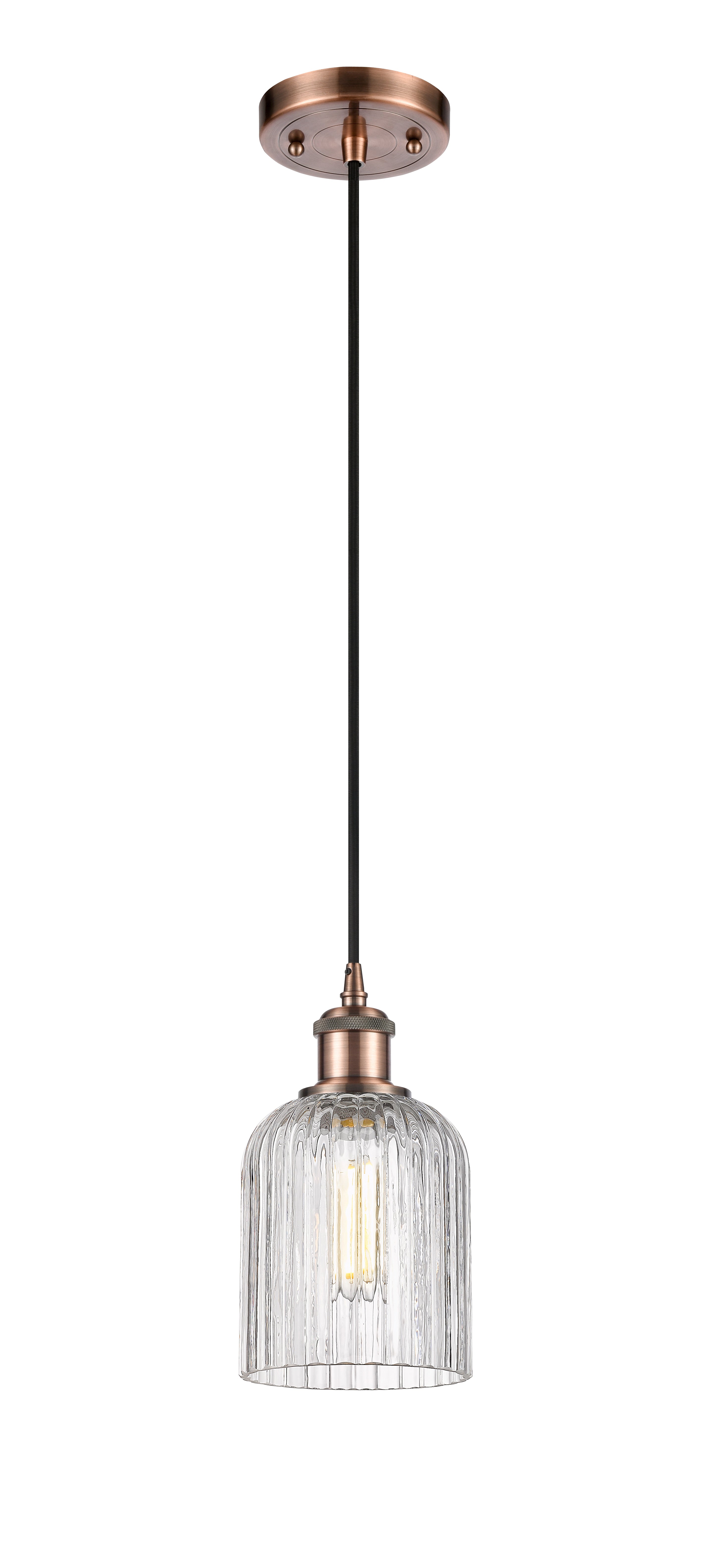 Ballston Mini Pendant Antique Brass Finish