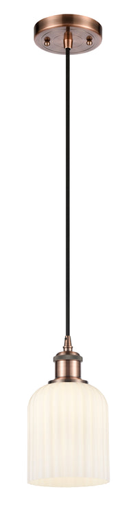 Ballston Mini Pendant Antique Brass Finish