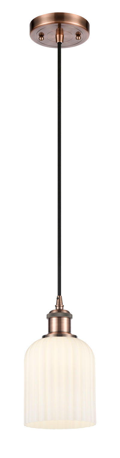 Ballston Mini Pendant Antique Brass Finish
