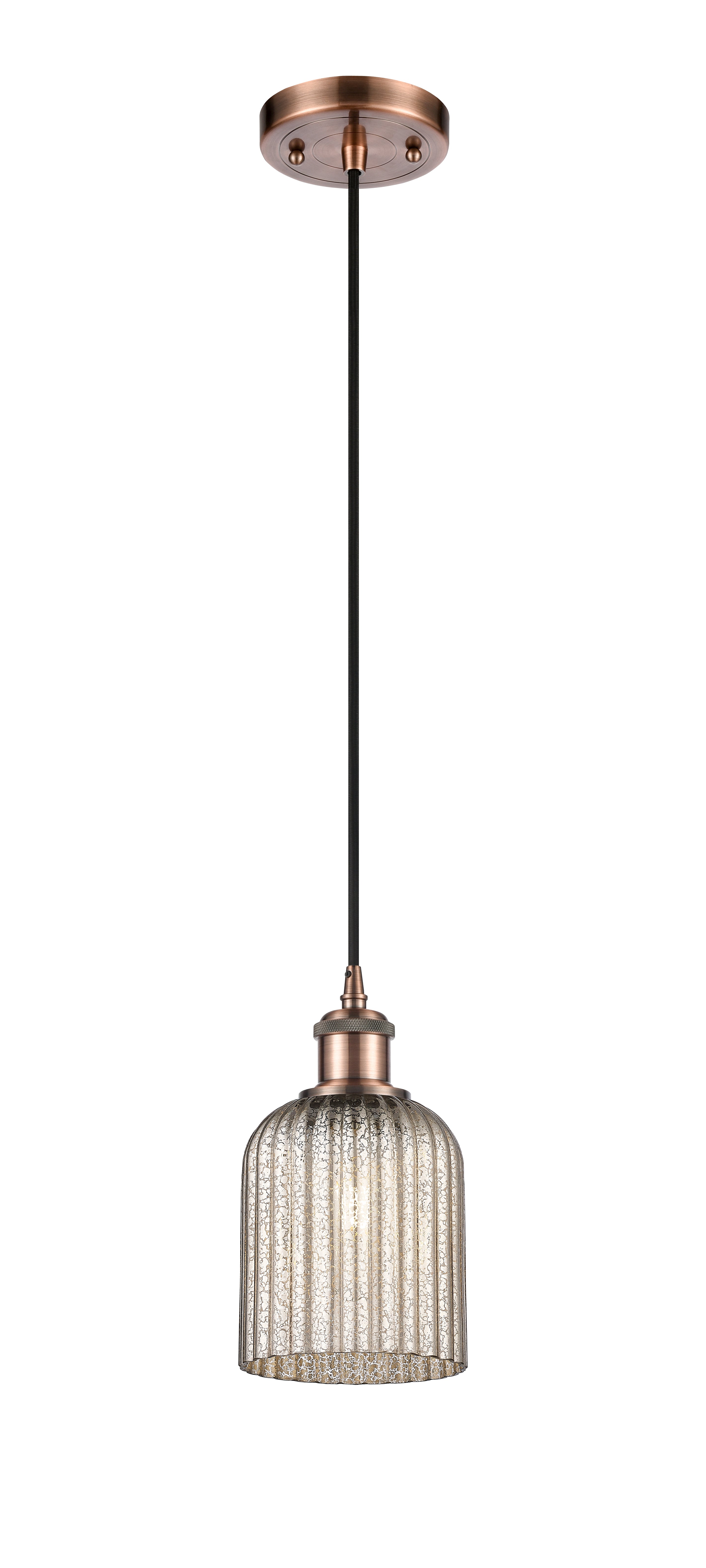 Ballston Mini Pendant Antique Brass Finish