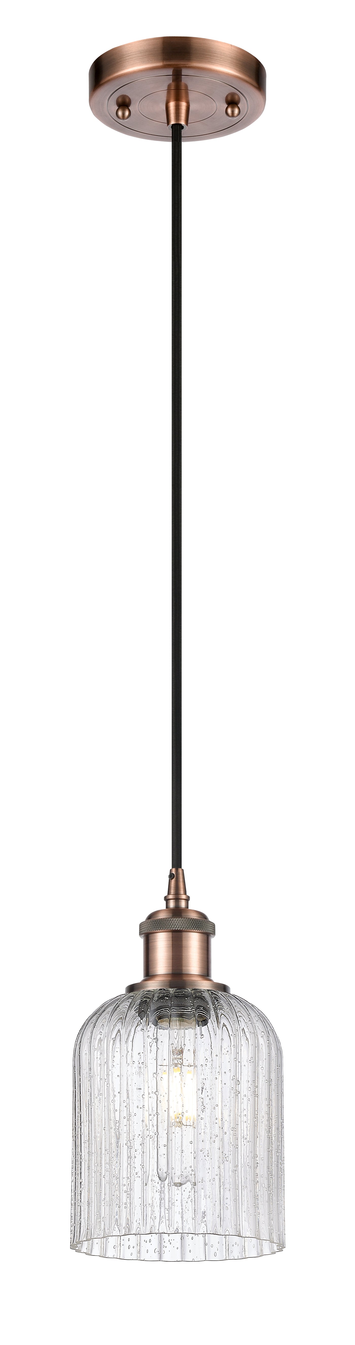 Ballston Mini Pendant Antique Brass Finish