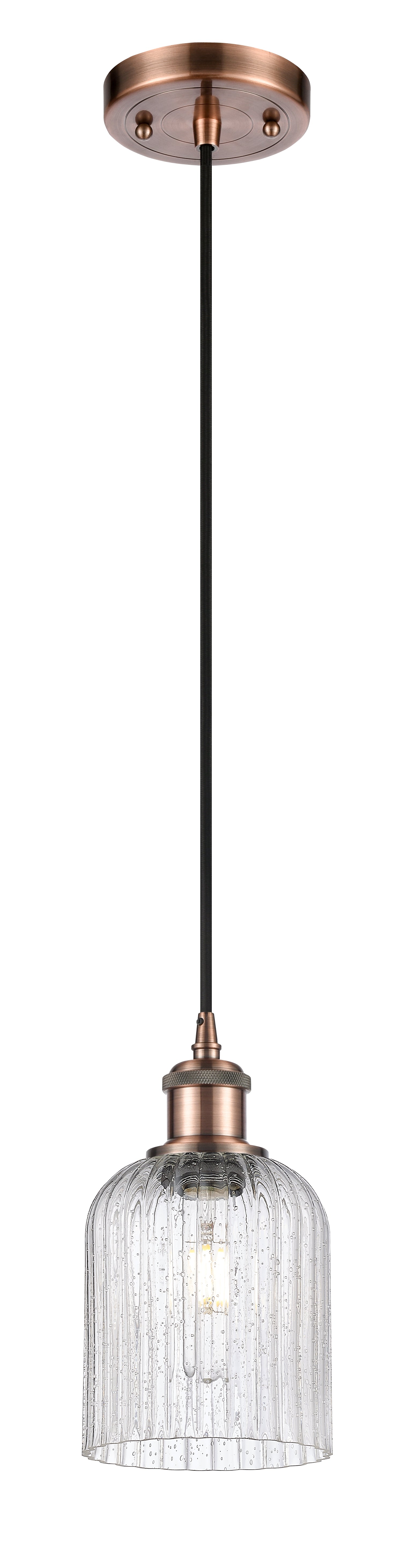 Ballston Mini Pendant Antique Brass Finish