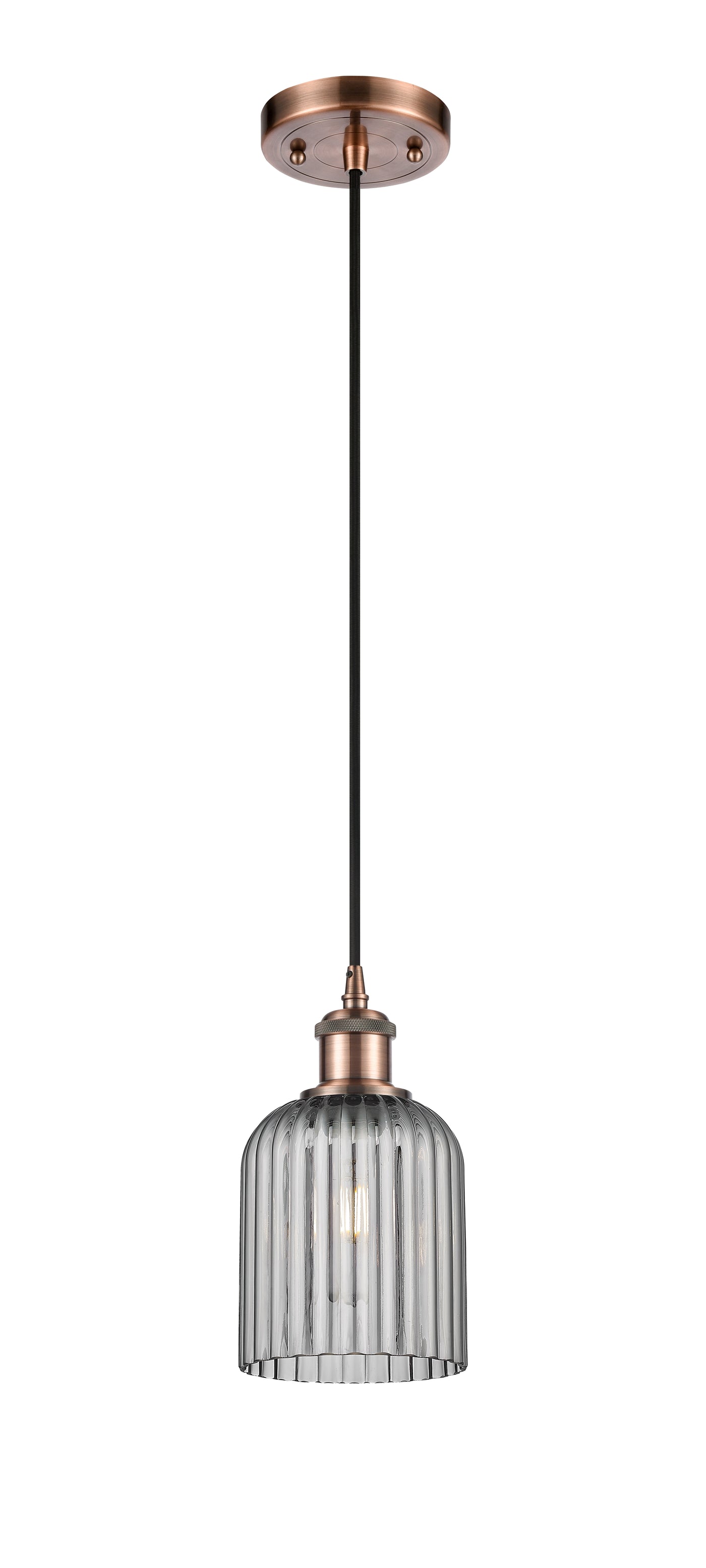Ballston Mini Pendant Antique Brass Finish
