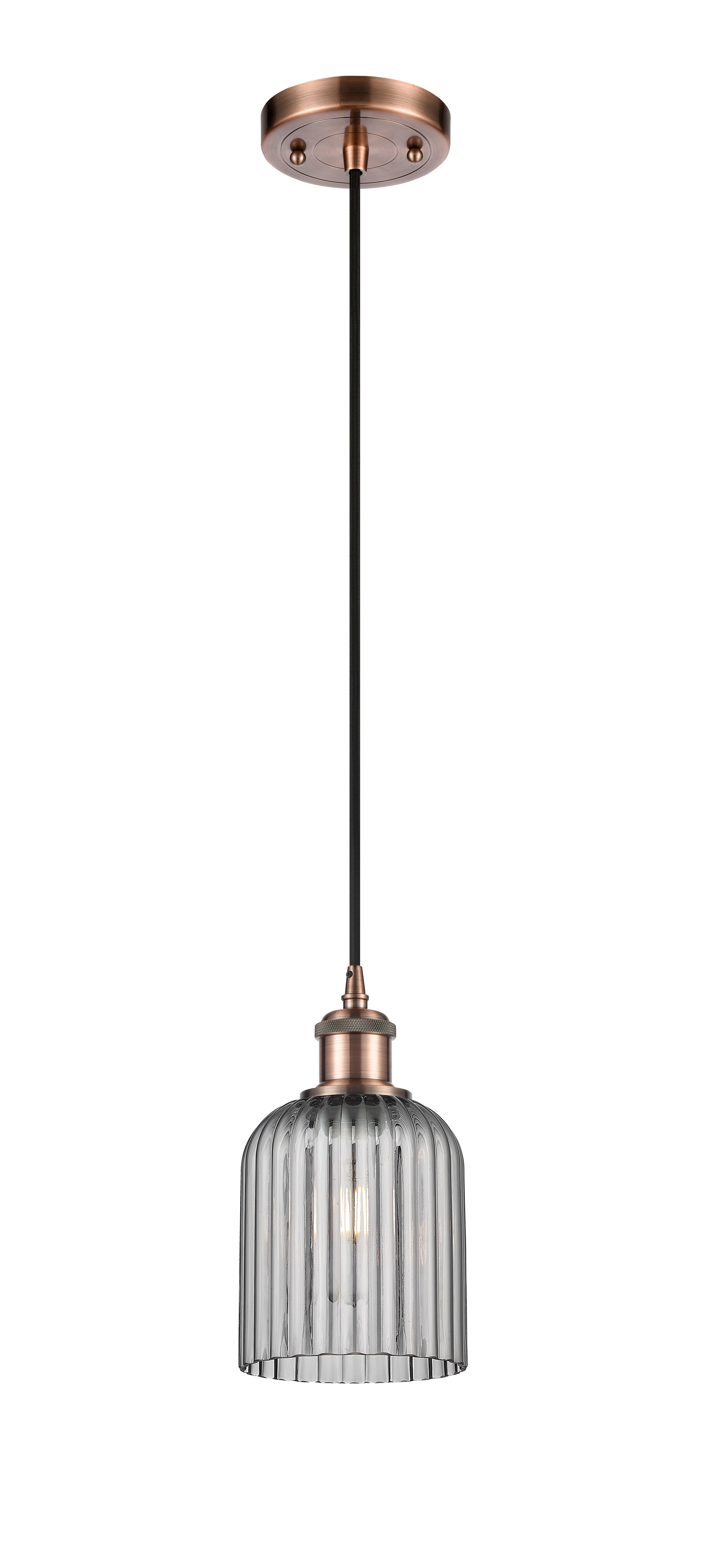 Ballston Mini Pendant Antique Brass Finish