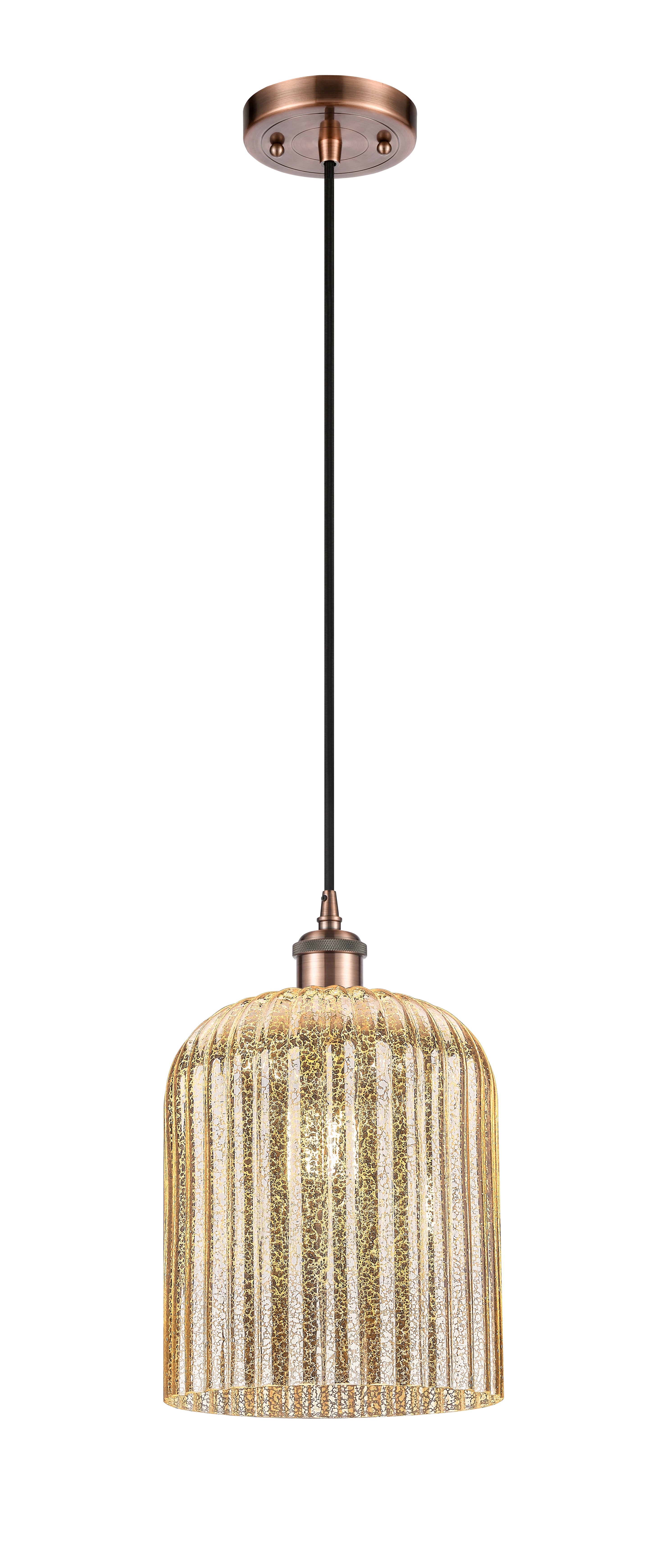 Ballston Mini Pendant Antique Brass 5 Inch