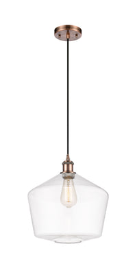 Ballston Mini Pendant Antique Brass 12 Inch