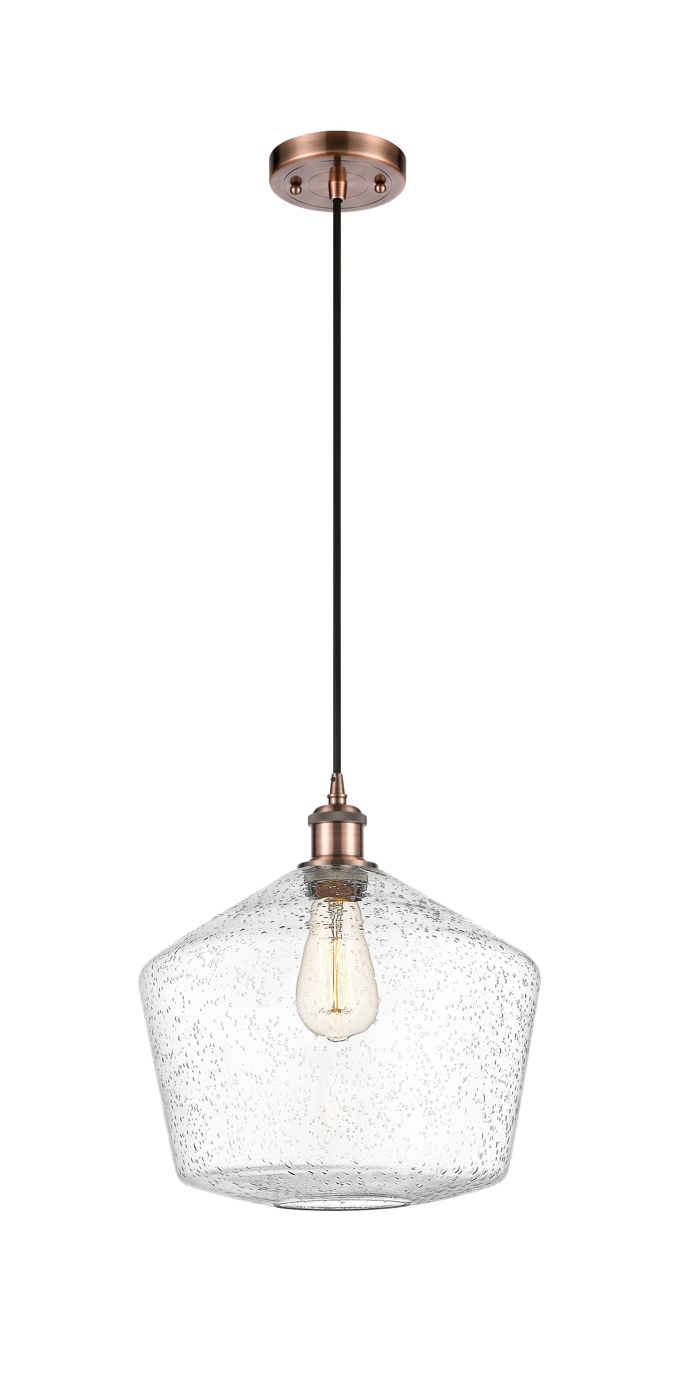 Ballston Mini Pendant Antique Brass 12 Inch