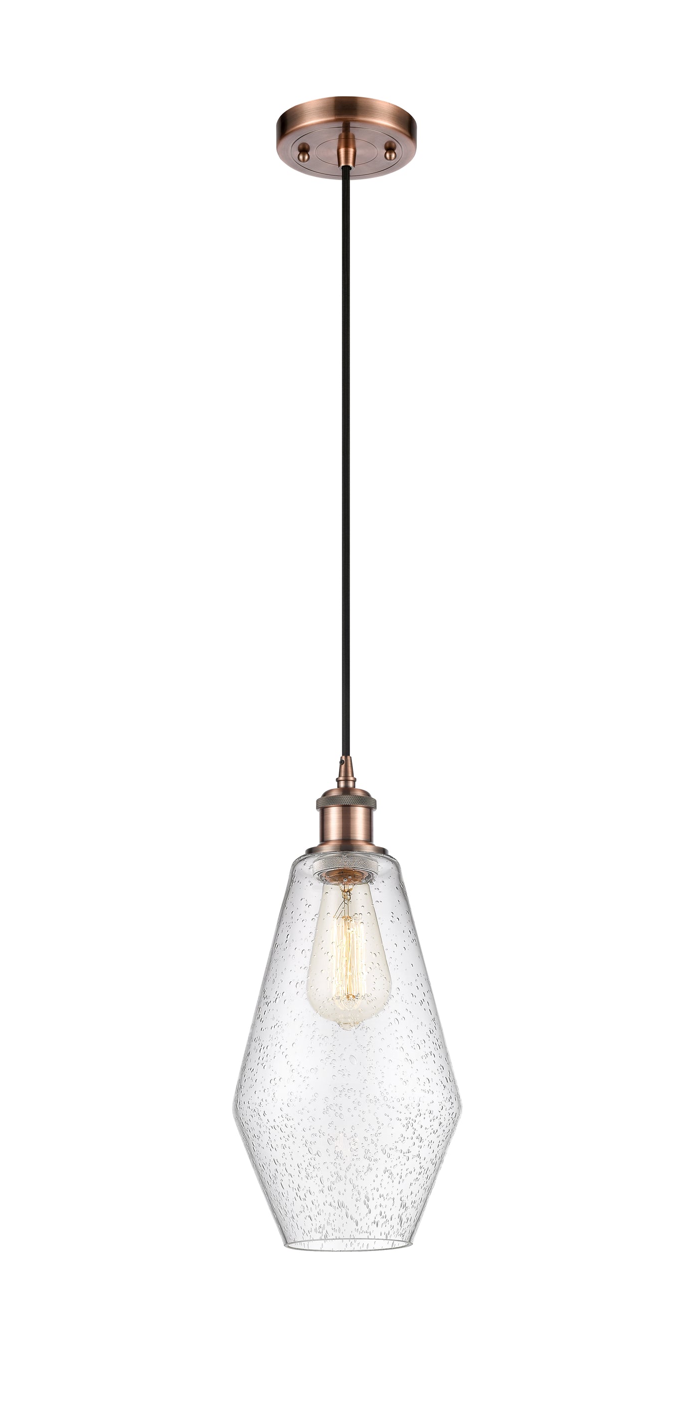 Ballston Mini Pendant Antique Brass Finish