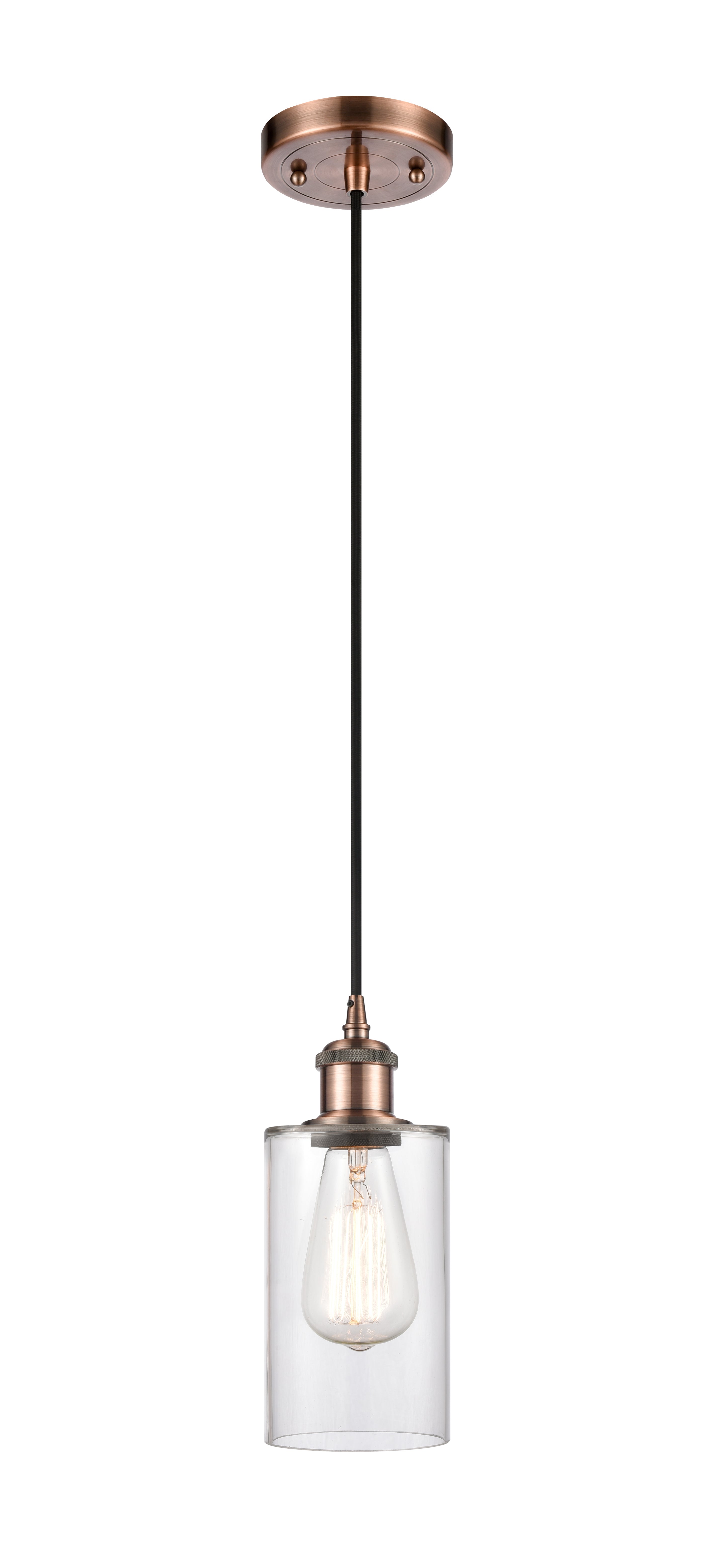 Ballston Mini Pendant Antique Brass Finish