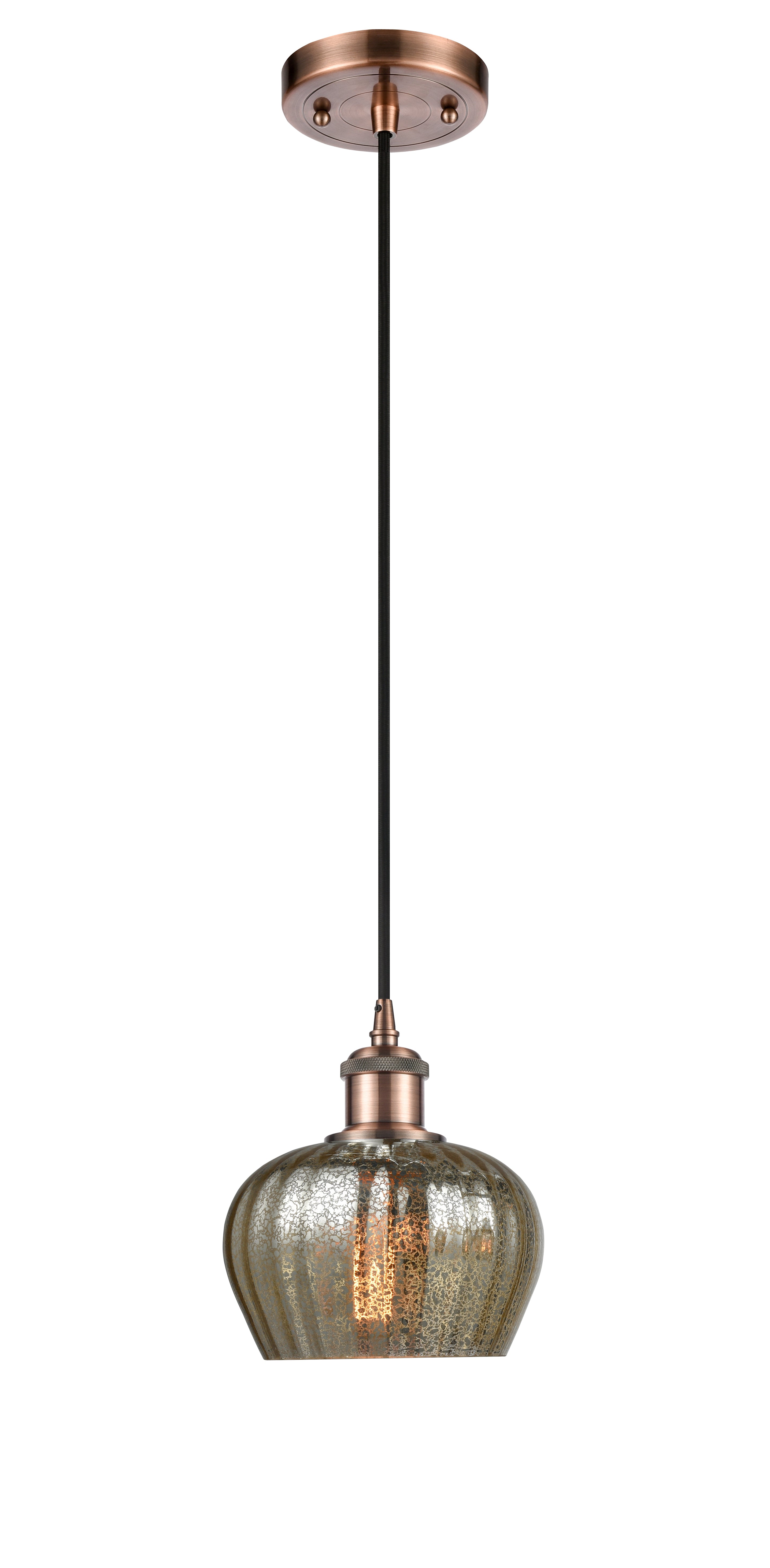 Ballston Mini Pendant Antique Brass Finish