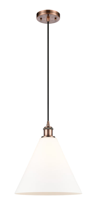 Ballston Mini Pendant Antique Brass Finish