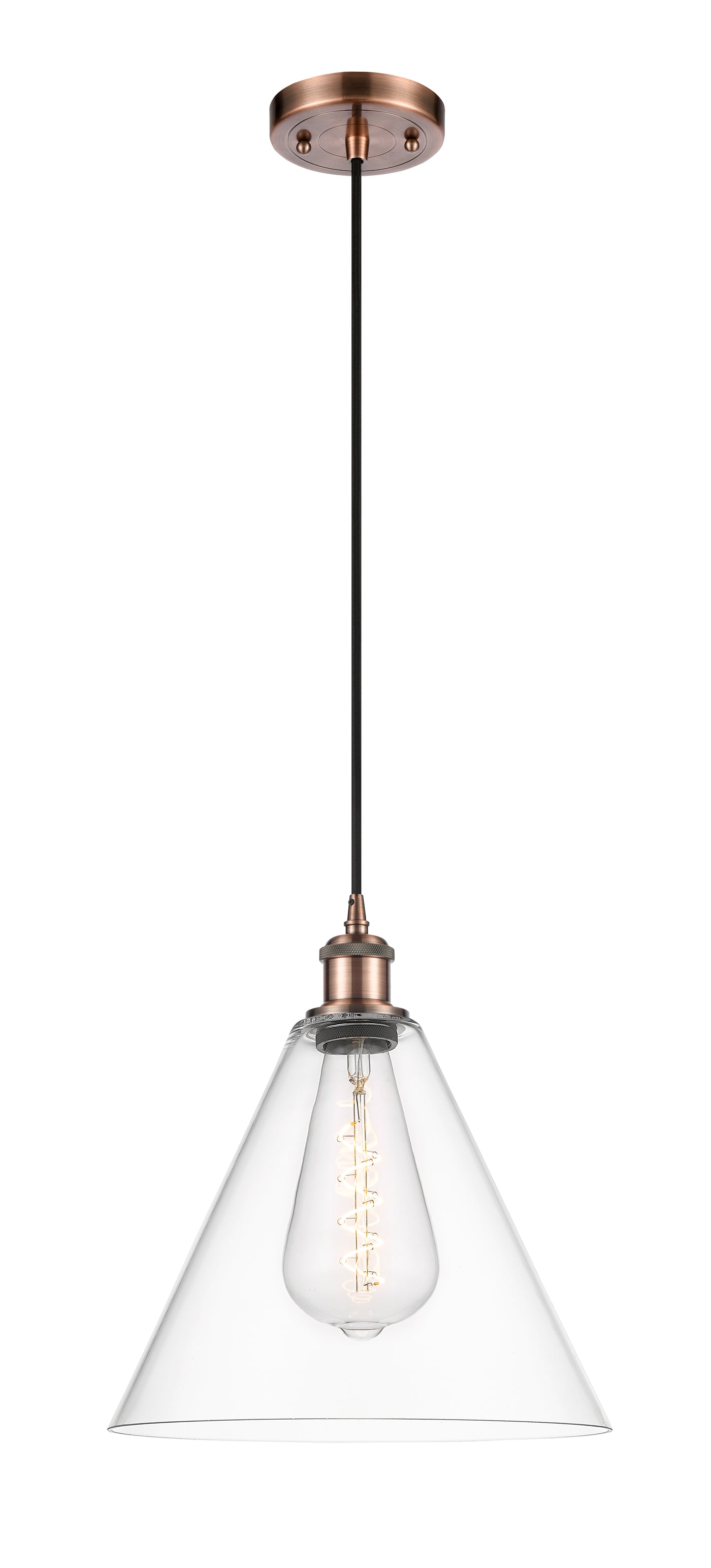Ballston Mini Pendant Antique Brass Finish